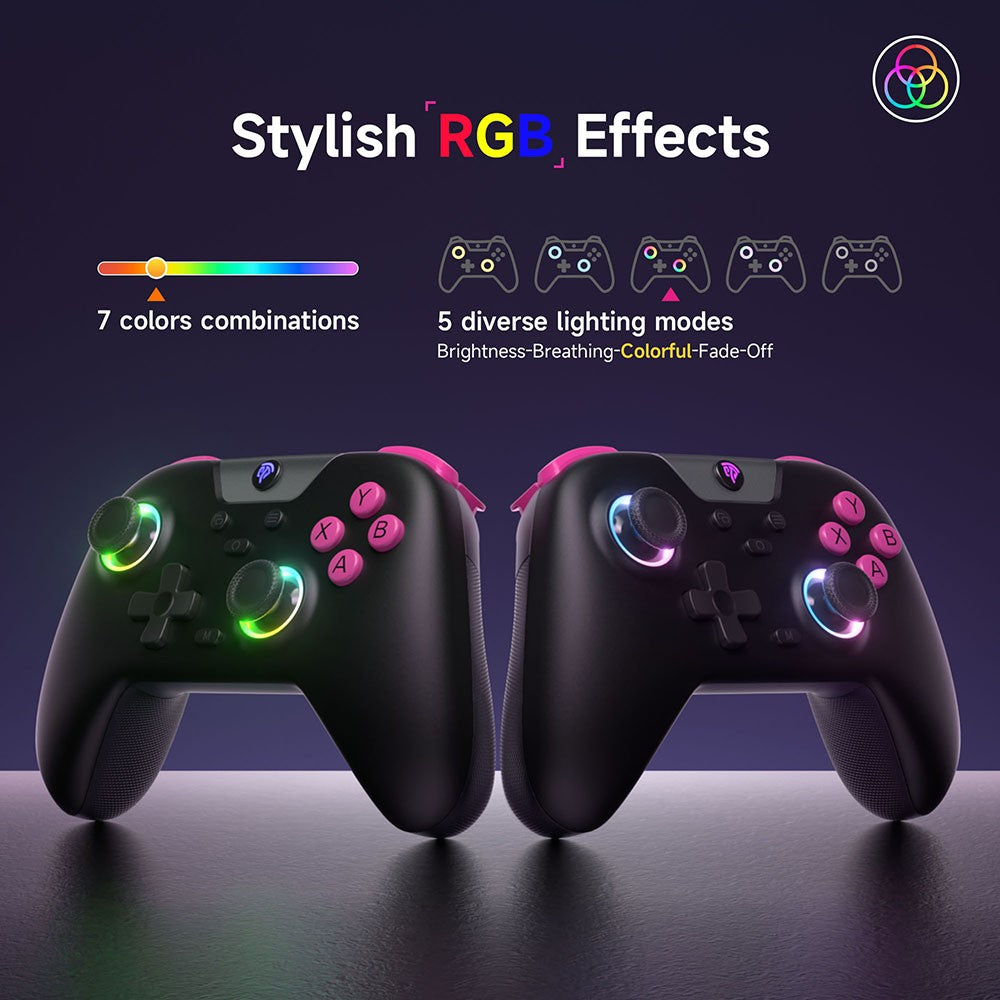 Controle EasySMX X05 Multimodo com Joysticks Hall e RGB — imagem 3 de 12