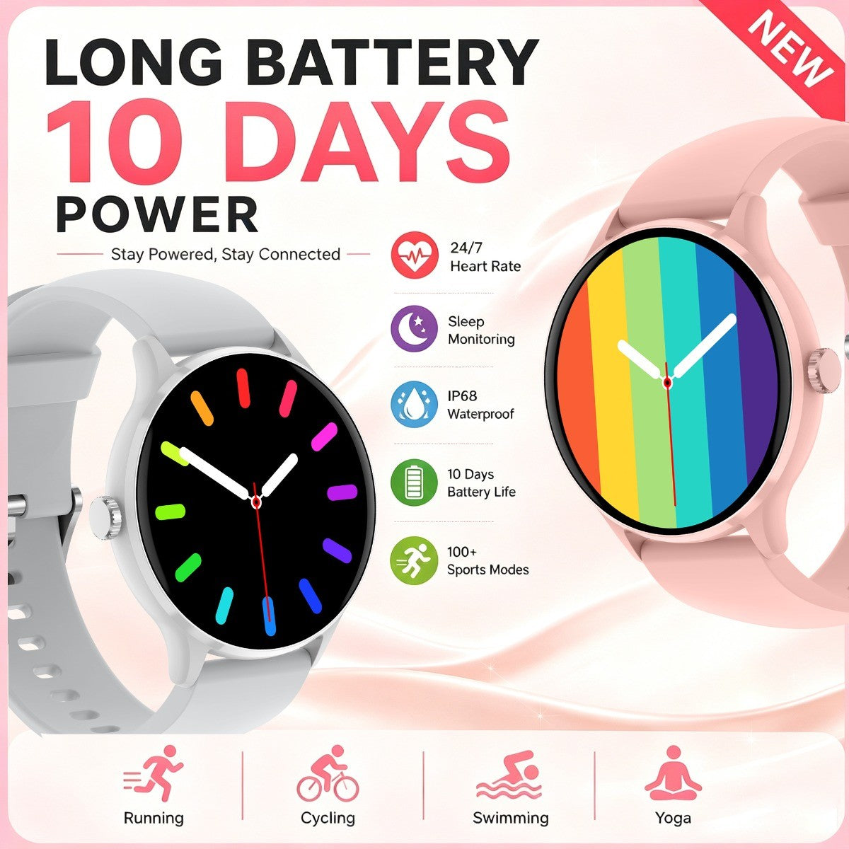 Smartwatch ChiBear com Chamadas Bluetooth e Tela HD 1,26" — imagem 17 de 22