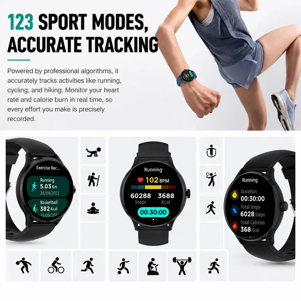 Smartwatch ChiBear com Chamadas Bluetooth e Tela HD 1,26" — imagem 20 de 22