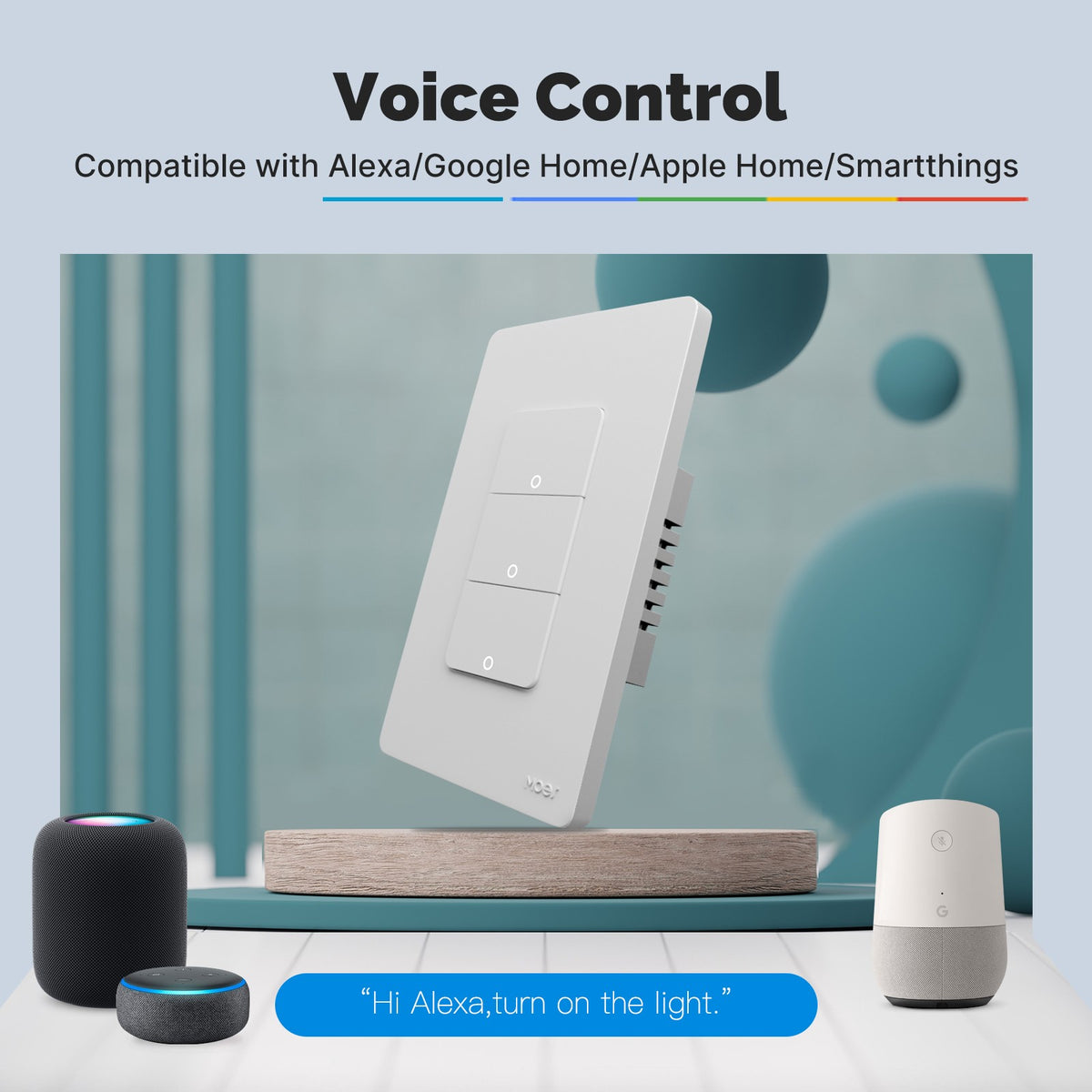 Interruptor Inteligente Wi-Fi MOES Matter — Casa Inteligente — Hive