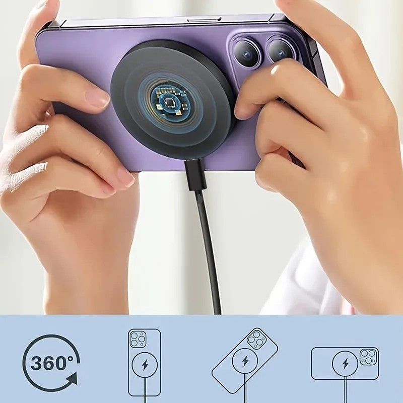 Carregador Magnético Sem Fio Qi 15W com USB-C — imagem 5 de 8