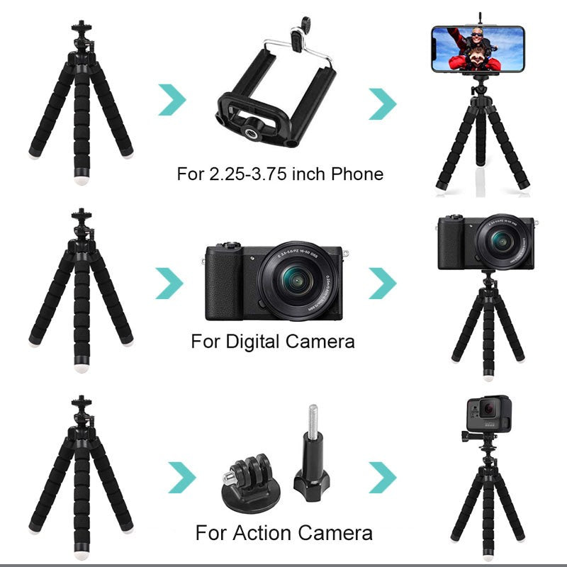 Mini Tripé Polvo Flexível — GoPro, Smartphone e DSLR — imagem 2 de 21
