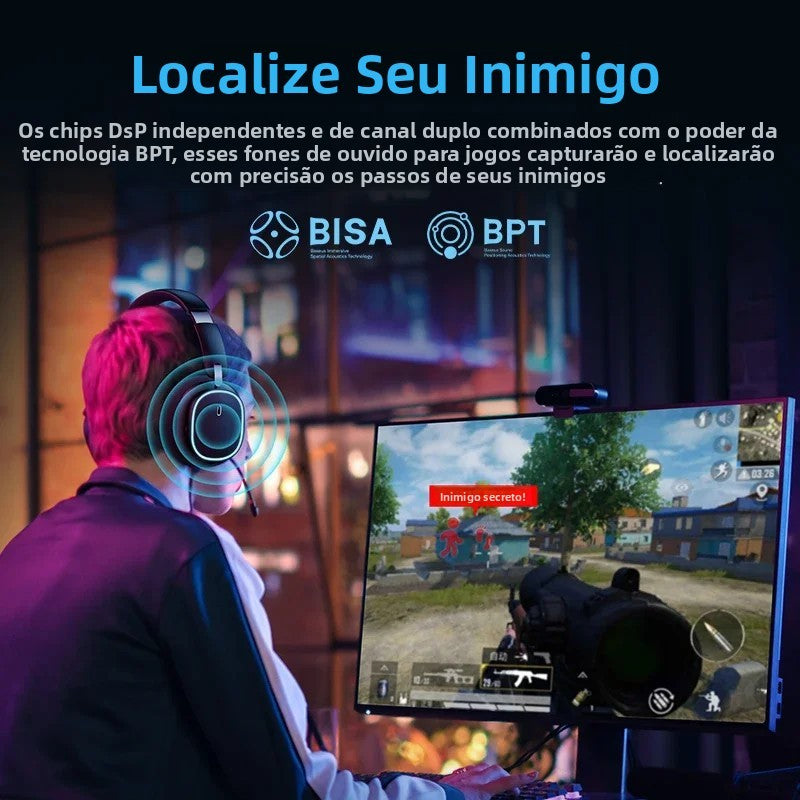 Headset Gamer Baseus AeQur GH02 Multimodo com Microfone