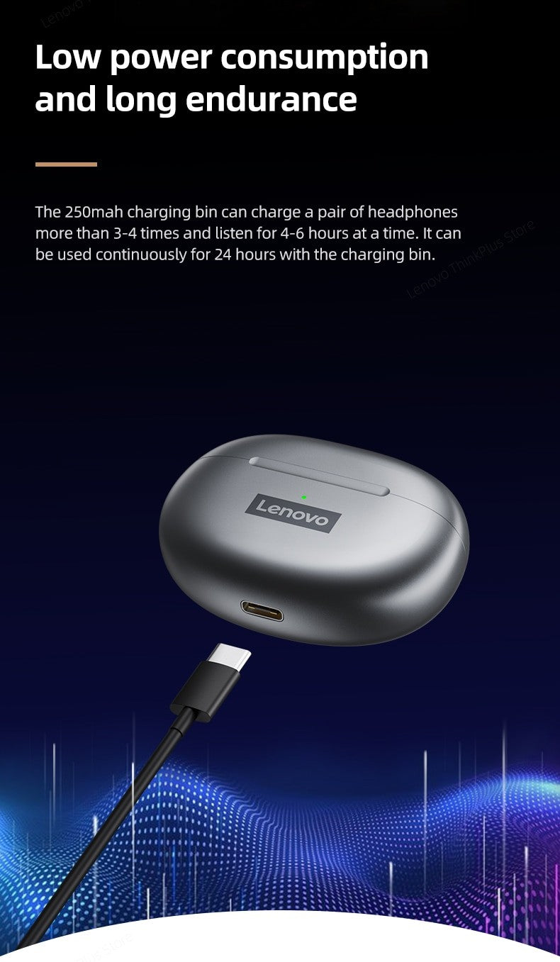 Fone Bluetooth Lenovo LP5 HiFi — Qualidade de Som Superior — Hive