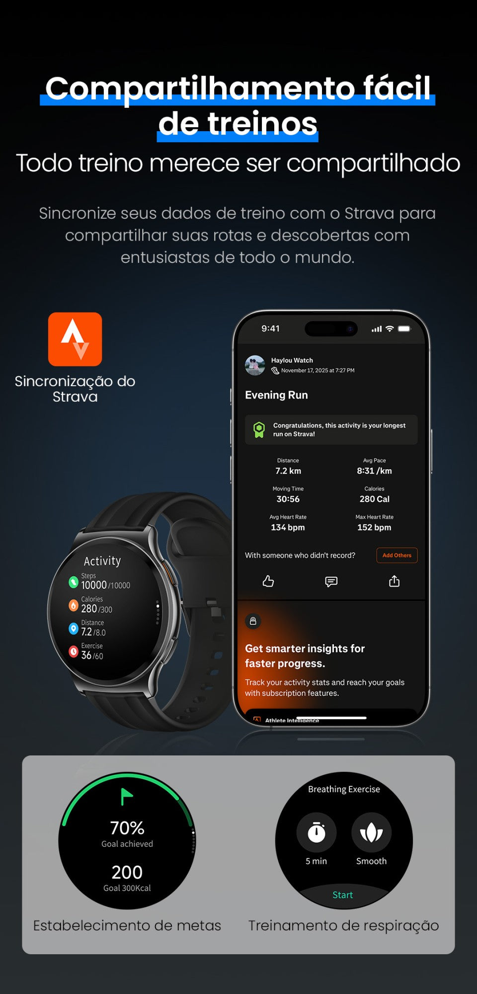 Smartwatch Haylou Solar Lite 2 com Tela AMOLED 1,43" e Bluetooth 5.4 — imagem 10 de 29