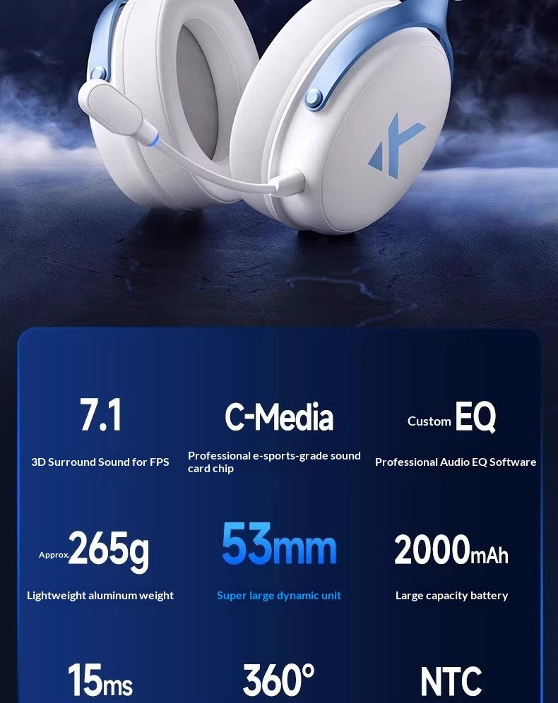 Headset Gamer MCHOSE V9 Pro 2 Sem Fio com Microfone — imagem 7 de 22
