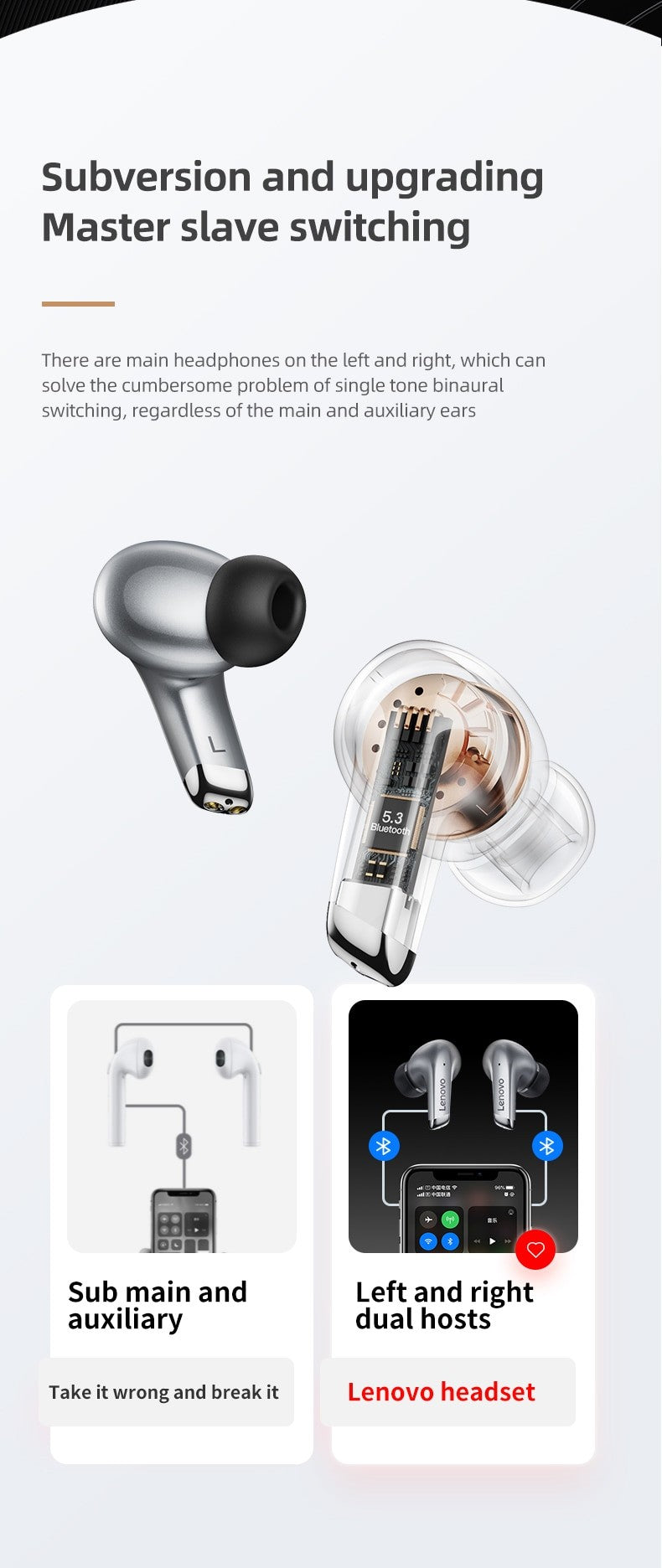 Fone Bluetooth Lenovo LP5 HiFi — Qualidade de Som Superior — Hive