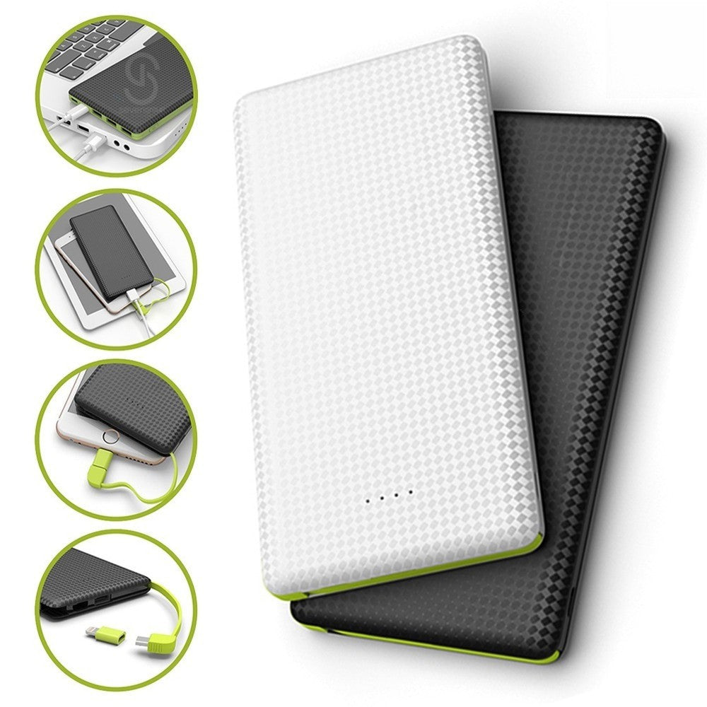 Power Bank 5000mAh ou 10000mAh com Cabo Micro USB Integrado — imagem 2 de 7