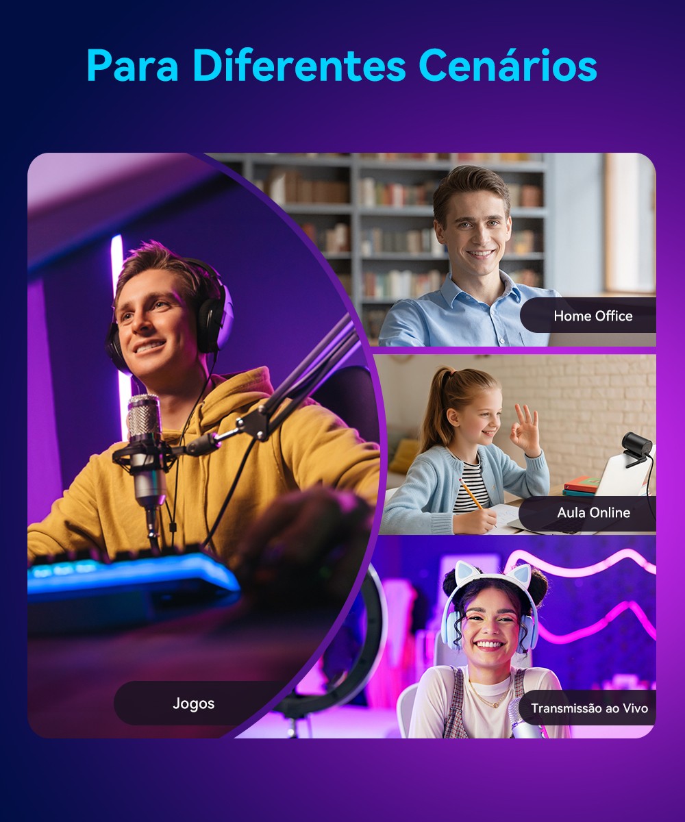 Webcam EMEET S600 4K com Autofoco e Microfones Duplos — imagem 12 de 13