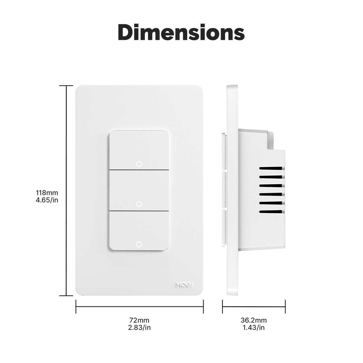 Interruptor Inteligente Wi-Fi MOES Matter — Casa Inteligente — Hive