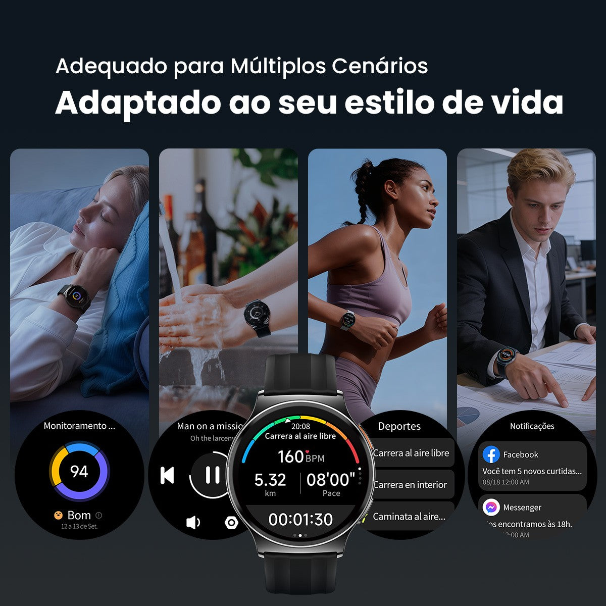 Smartwatch Haylou Solar Lite 2 com Tela AMOLED 1,43" e Bluetooth 5.4 — imagem 7 de 29