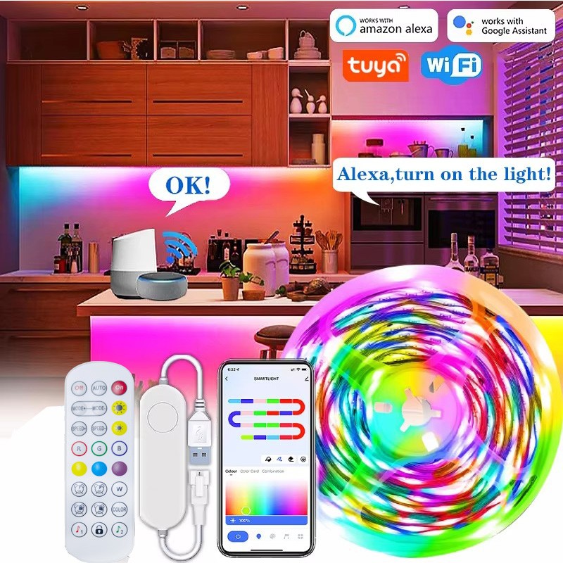 Fita LED RGBIC Endereçável com Controle por App de 1 a 30 m — imagem 5 de 8