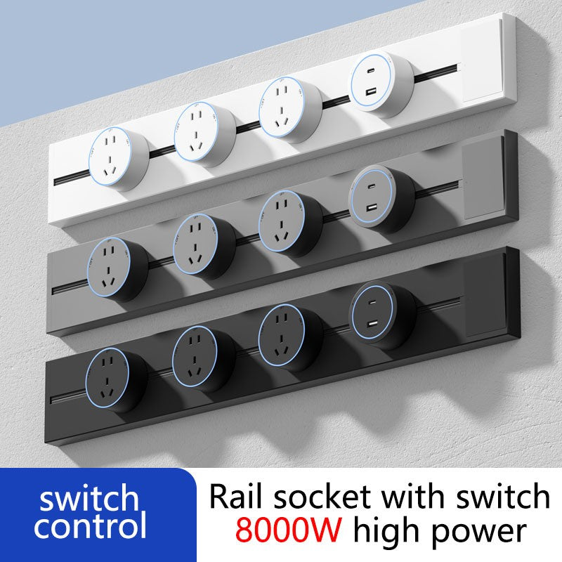 Tomada de Trilho Universal Modular de Parede com Interruptor — imagem 7 de 34