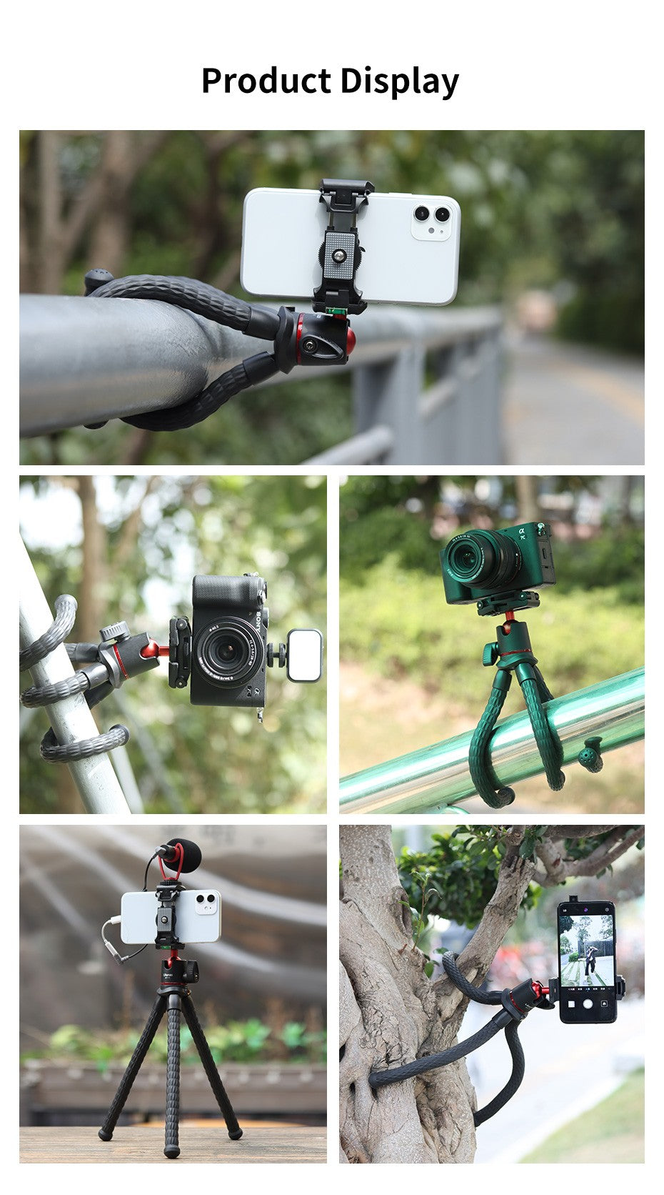 Mini Tripé Flexível Ulanzi MT-11 — GoPro, Smartphone e DSLR