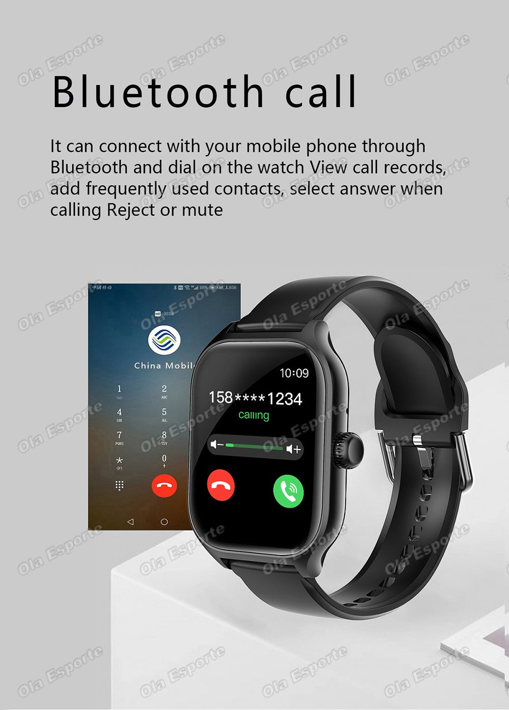 Smartwatch Ola Esporte GT1 com Chamadas Bluetooth e Tela HD 1,8" — imagem 6 de 20