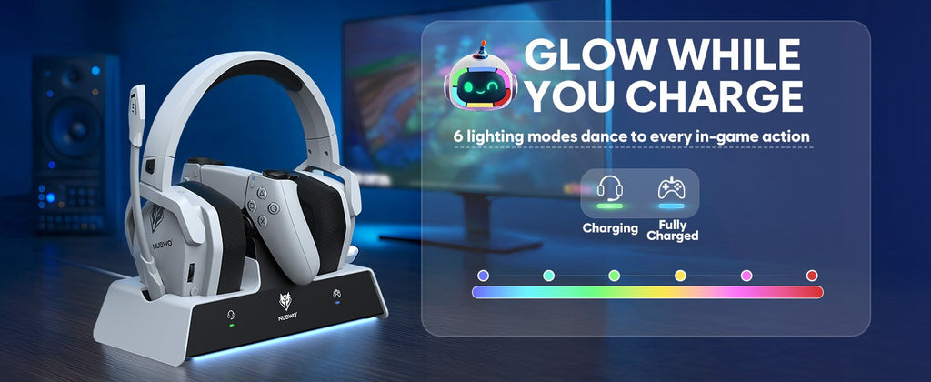 Headset Gamer NUBWO G06 Sem Fio com Microfone — imagem 28 de 28