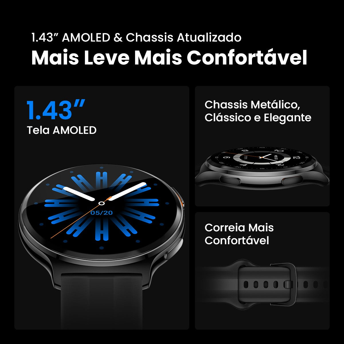 Smartwatch Haylou Solar Lite 2 com Tela AMOLED 1,43" e Bluetooth 5.4 — imagem 15 de 29