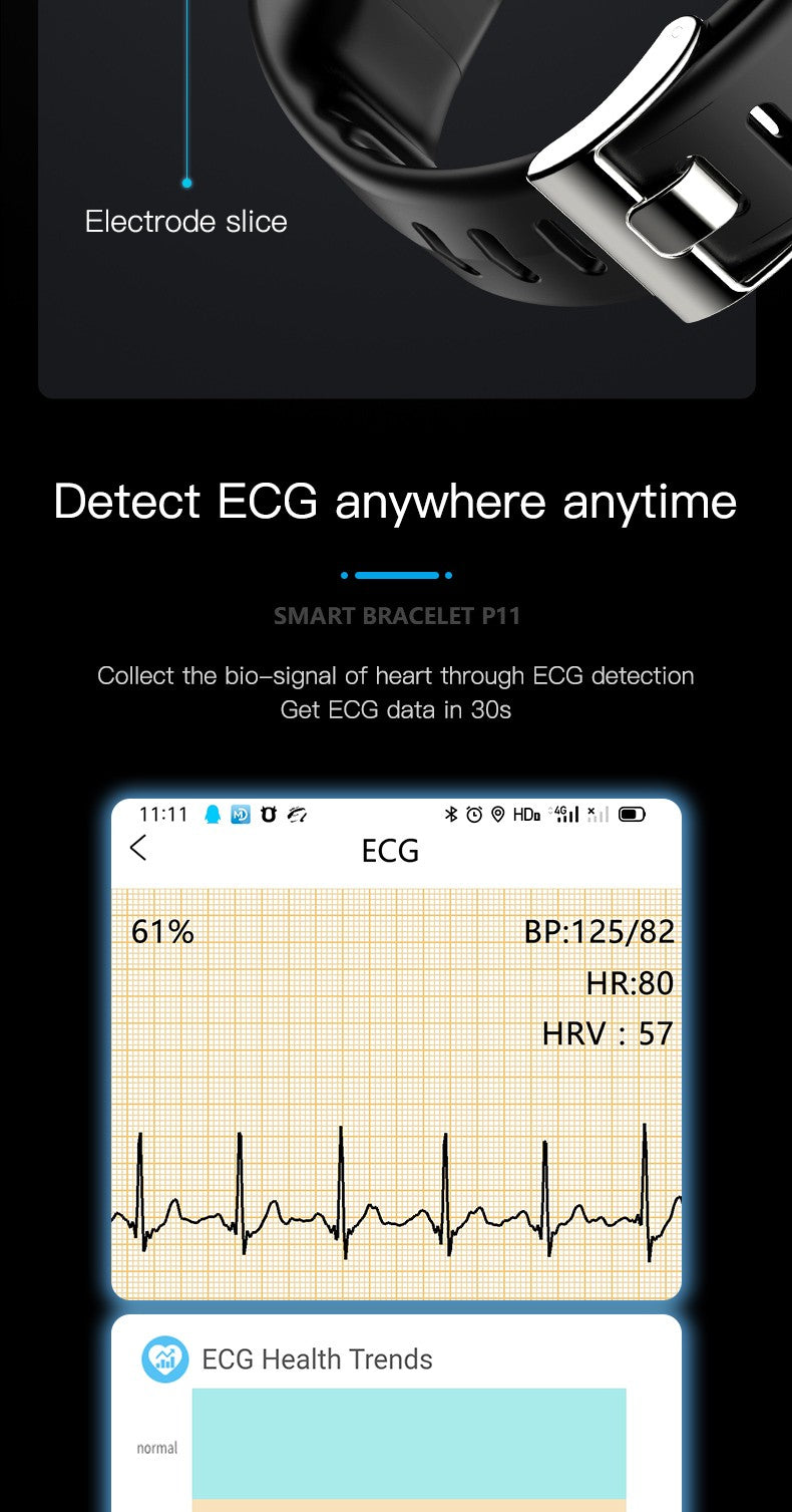 Smartband EFFEOKKI com Monitor ECG e PPG — imagem 13 de 19