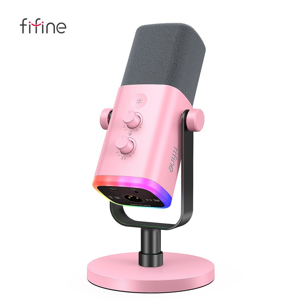 Microfone Dinâmico FIFINE AM8 USB-C e XLR com RGB — imagem 16 de 19