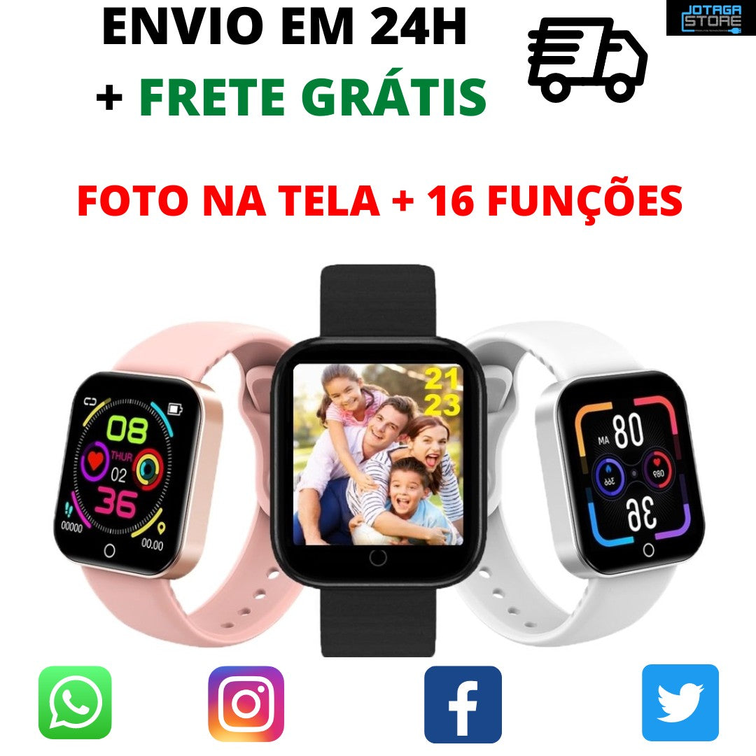 Smartwatch Bluetooth D20+ Y68 Plus Múltiplas Funções — Wearable — Hive