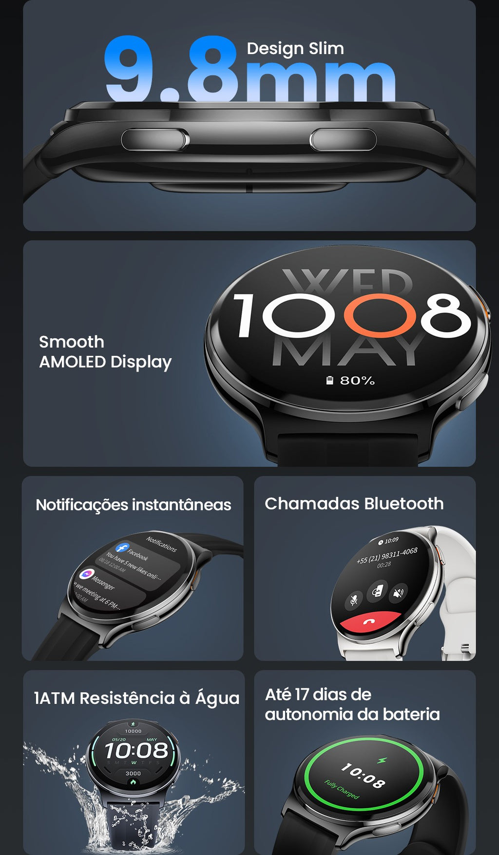 Smartwatch Haylou Solar Lite 2 com Tela AMOLED 1,43" e Bluetooth 5.4 — imagem 18 de 29