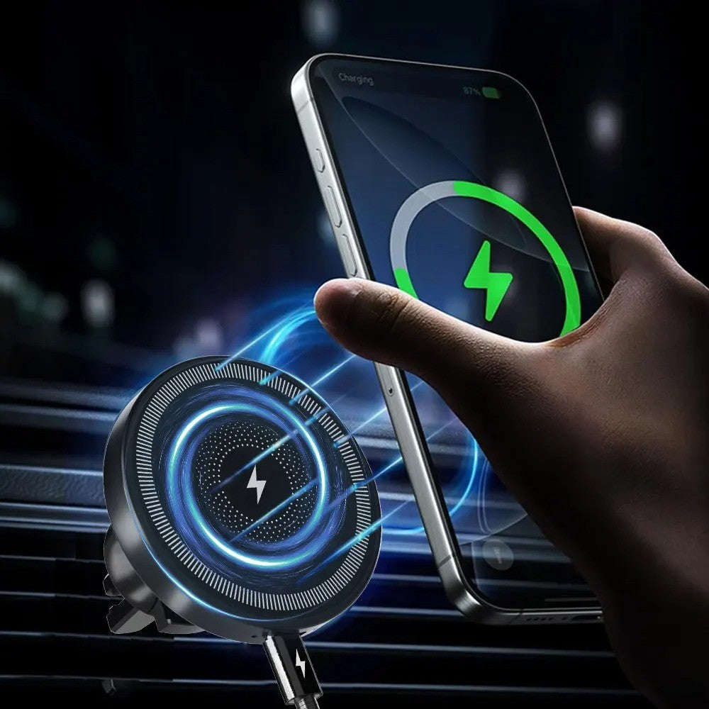 Carregador Veicular Magnético VIKEFON até 15W com Opções Com e Sem Cabo — imagem 5 de 11