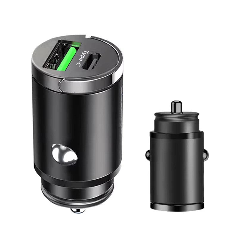 Carregador Veicular Mini USB-A e USB-C com Anel de Remoção — imagem 4 de 7