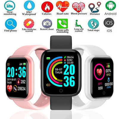 Smartwatch Bluetooth D20+ Y68 Plus Múltiplas Funções — Wearable — Hive