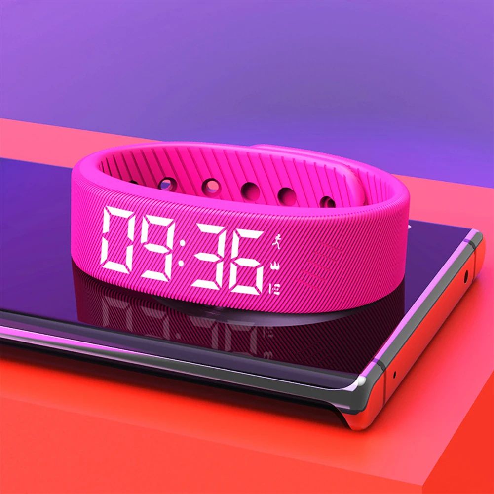 Pulseira Esportiva Digital com Pedômetro e Visor LED — imagem 12 de 13