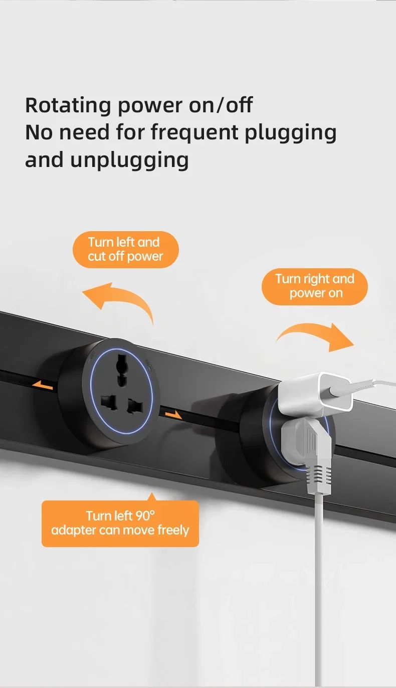 Tomada de Trilho Universal Modular de Parede com Interruptor — imagem 15 de 34