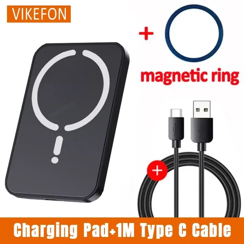 Carregador Veicular Magnético VIKEFON até 15W com Suporte 360° — imagem 6 de 9