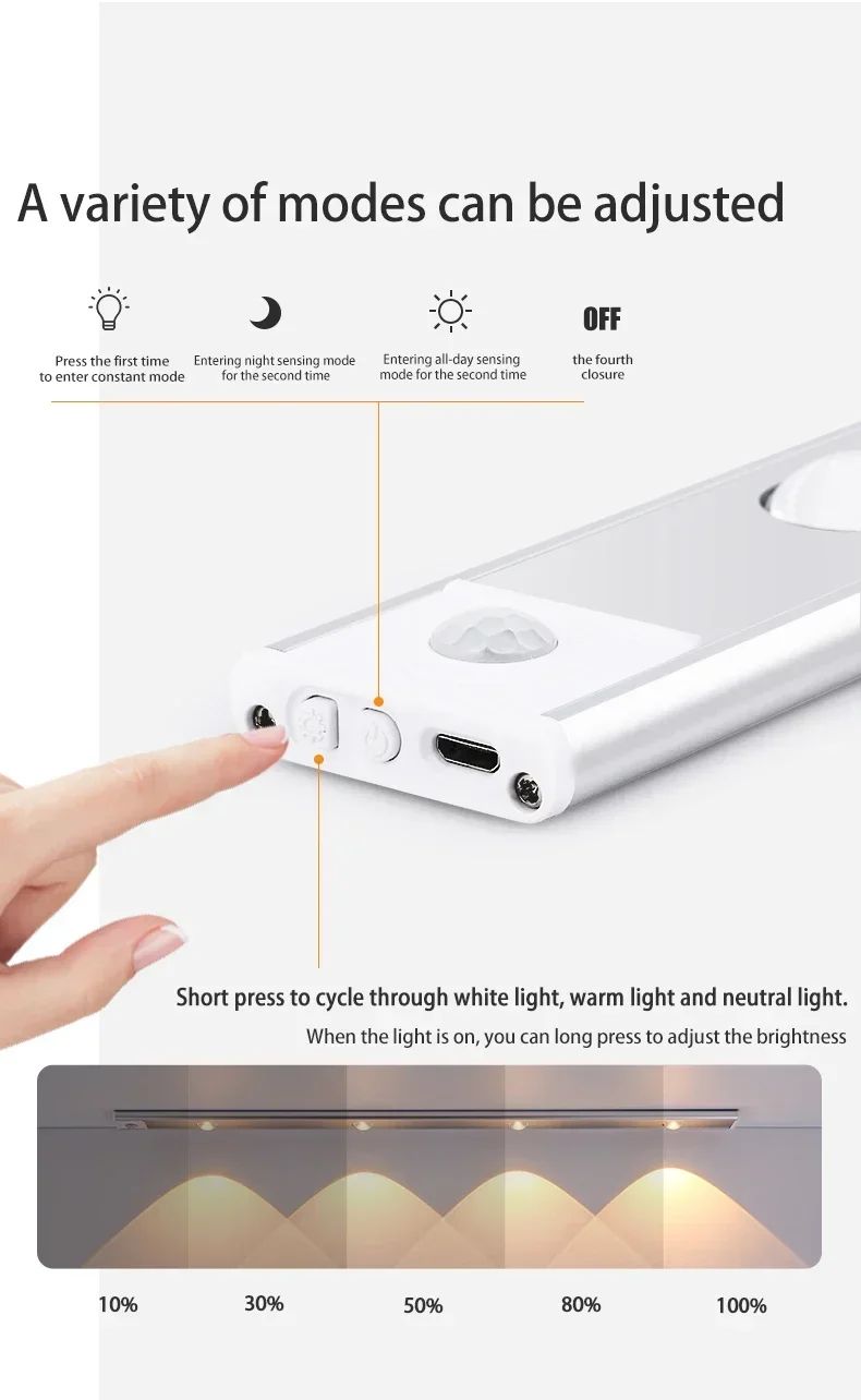 Luminária LED AmmToo para Armário com Sensor de Movimento — imagem 14 de 15