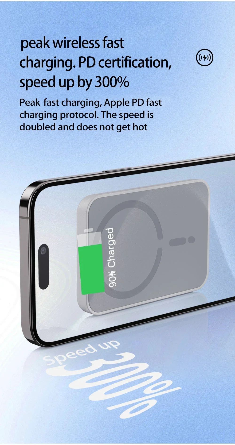 Carregador Veicular Magnético VIKEFON até 15W com Suporte 360° — imagem 7 de 9