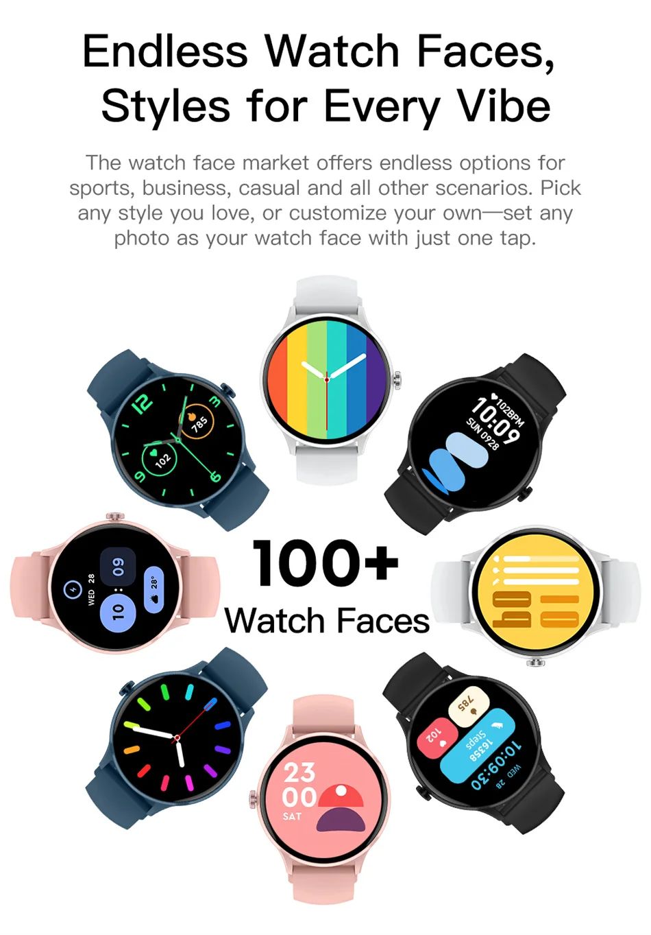 Smartwatch ChiBear com Chamadas Bluetooth e Tela HD 1,26" — imagem 19 de 22