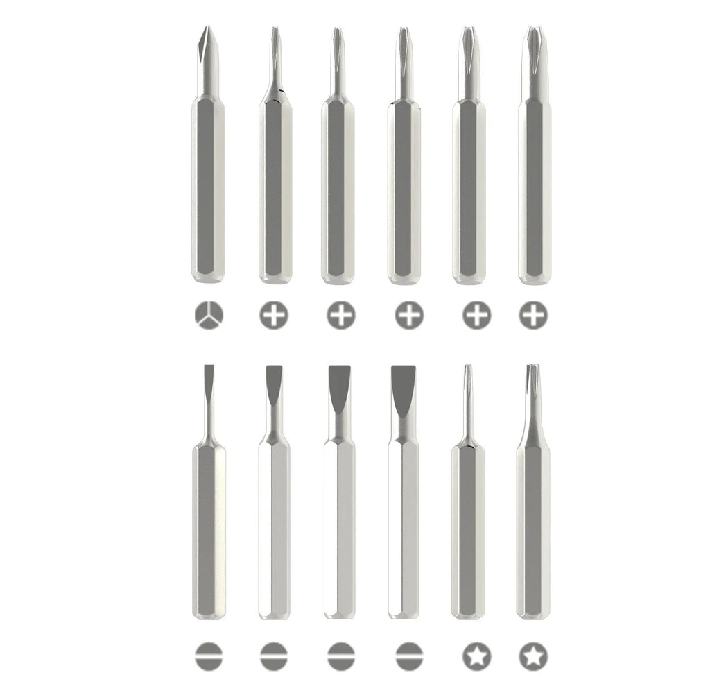 Kit de Chaves de Precisão VIKEFON 25 em 1 — 24 Pontas + Haste para Eletrônicos — imagem 5 de 12