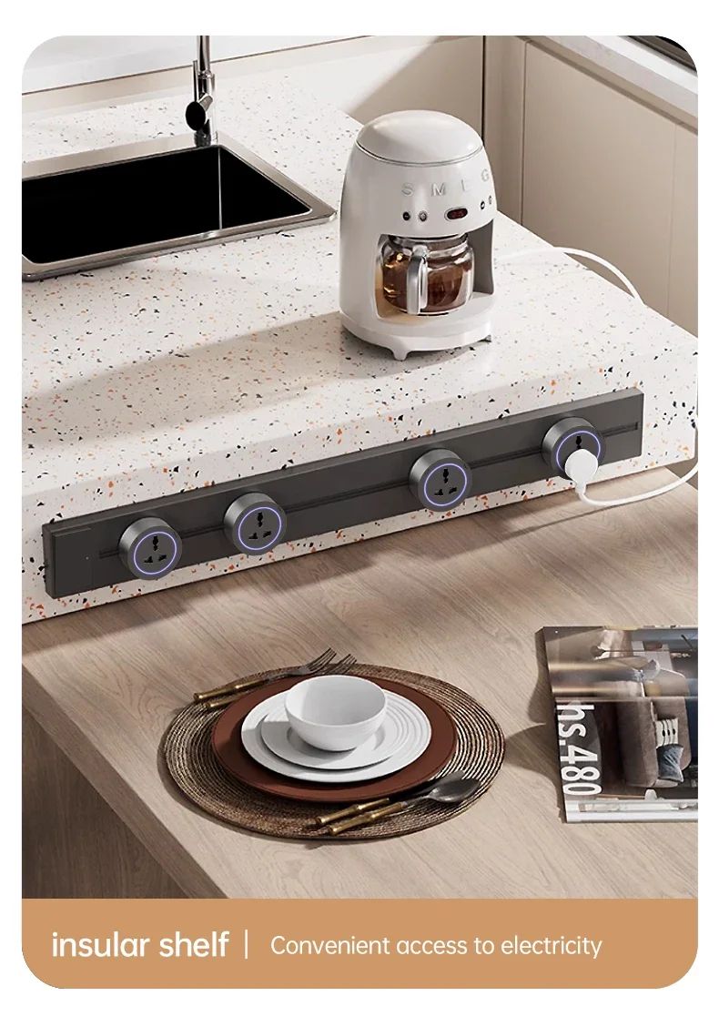 Tomada de Trilho Universal Modular de Parede com Interruptor — imagem 4 de 34
