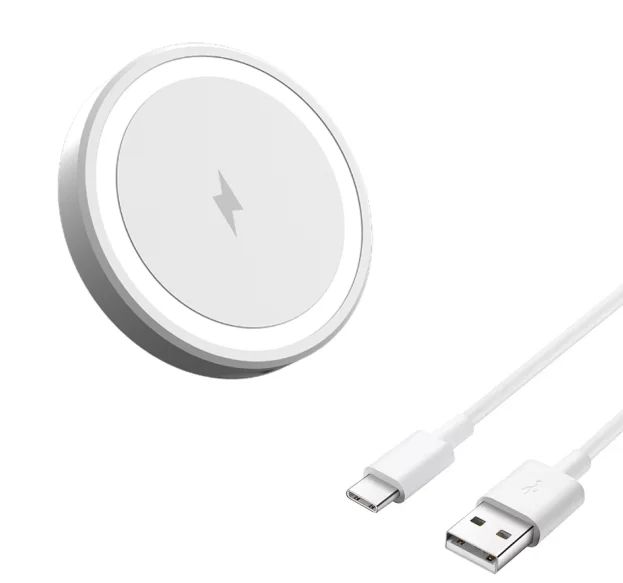 Carregador Magnético Sem Fio Qi 15W com USB-C — imagem 3 de 8