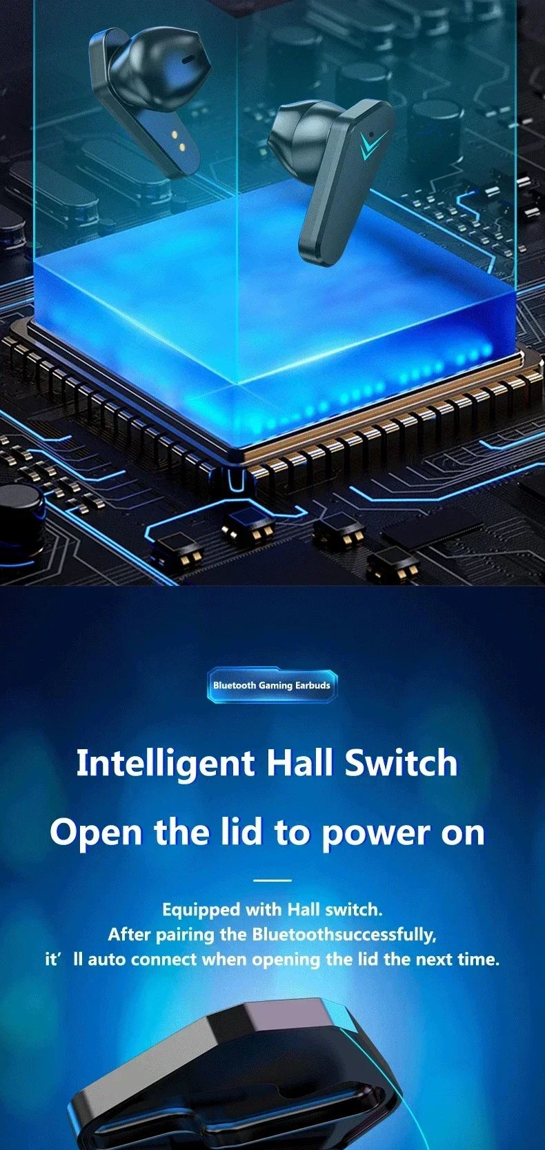 Fone Gamer Bluetooth AR X15 65ms Baixa Latência — Som Imersivo — Hive
