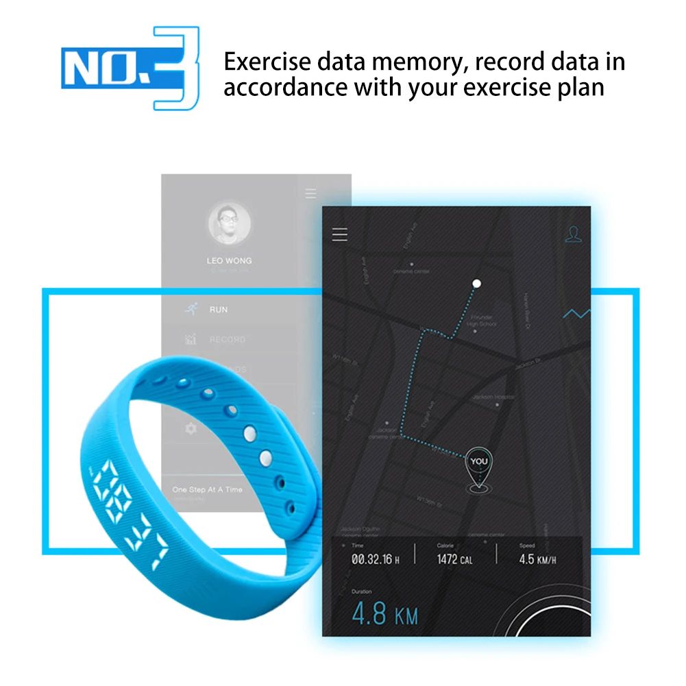 Pulseira Esportiva Digital com Pedômetro e Visor LED — imagem 8 de 13
