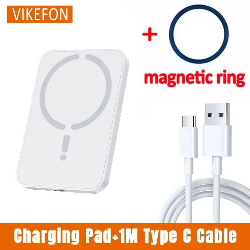 Carregador Veicular Magnético VIKEFON até 15W com Suporte 360° — imagem 5 de 9