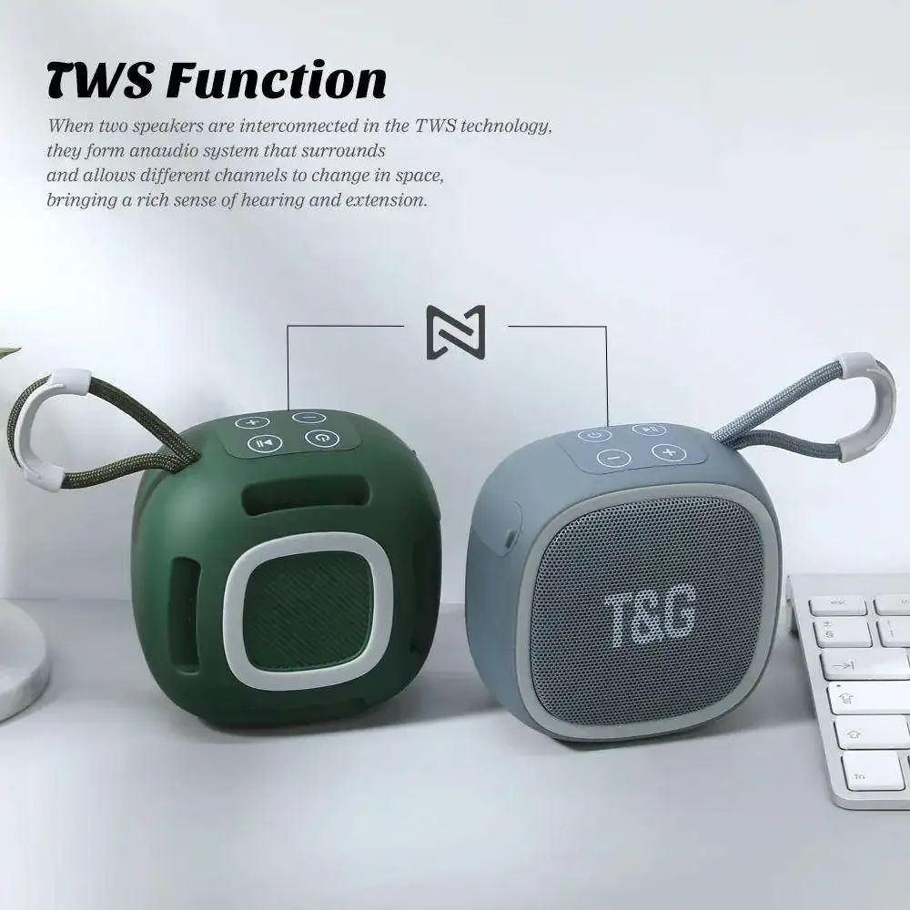 Caixa de Som T&G TG659 Mini 5W Bluetooth 5.3 com FM