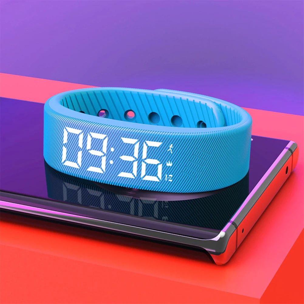 Pulseira Esportiva Digital com Pedômetro e Visor LED — imagem 1 de 13