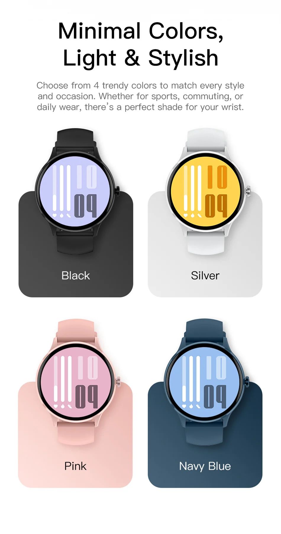 Smartwatch ChiBear com Chamadas Bluetooth e Tela HD 1,26" — imagem 21 de 22