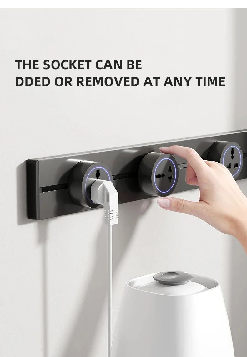 Tomada de Trilho Universal Modular de Parede com Interruptor — imagem 31 de 34