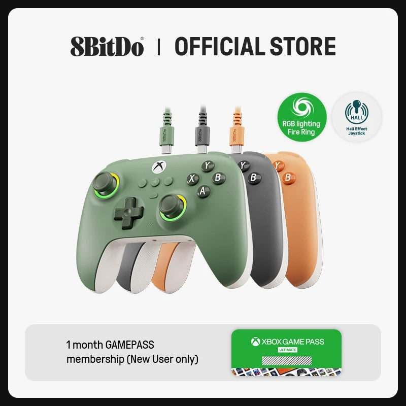 Controle 8BitDo Ultimate C com Fio para Xbox e PC com Hall e RGB — imagem 3 de 13