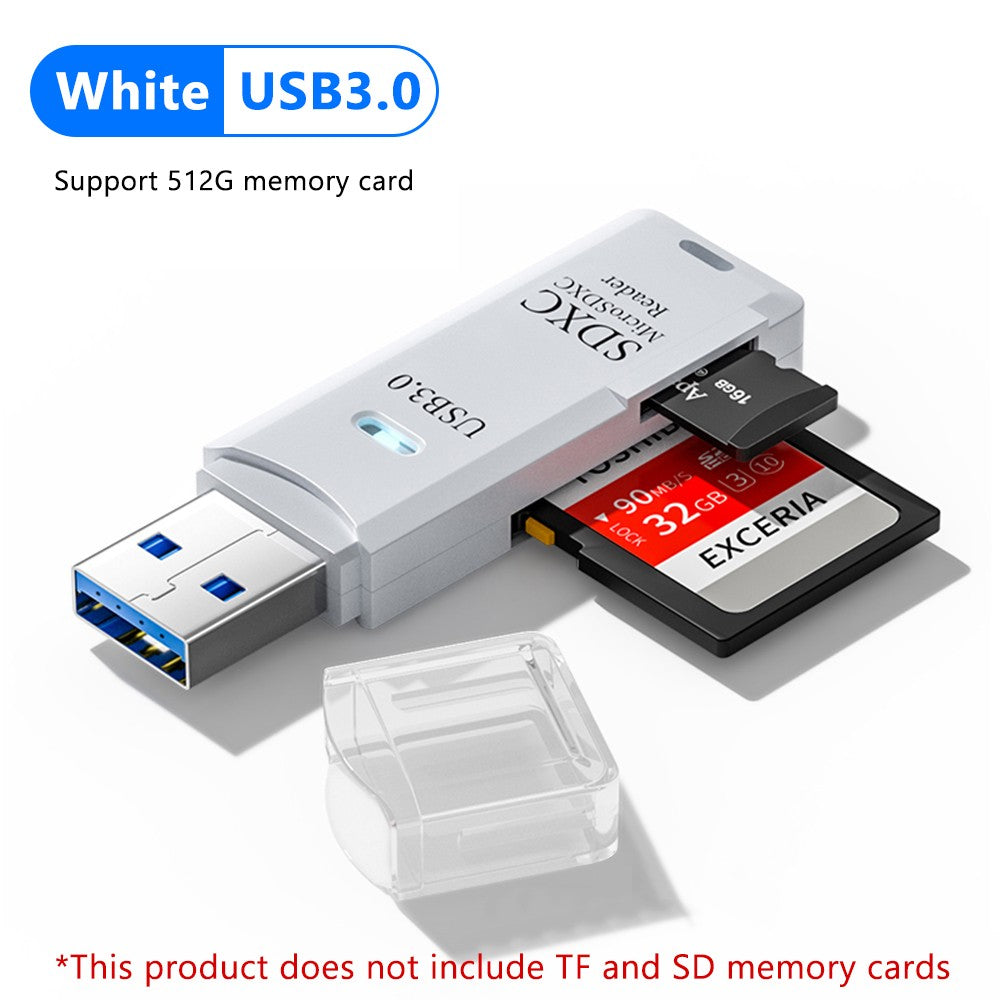 Leitor de Cartão USB 3.0 2 em 1 — SD, Micro SD e TF