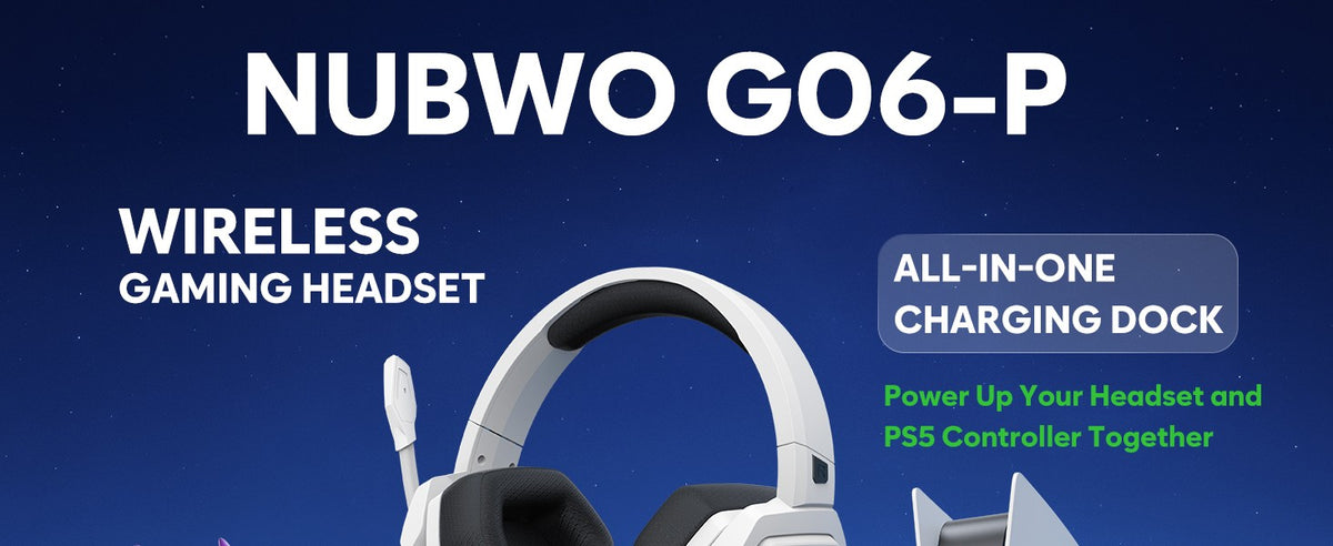 Headset Gamer NUBWO G06 Sem Fio com Microfone — imagem 18 de 28