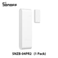 Sensor SONOFF SNZB-04PR2 branco com transmissor e ímã, apresentado na opção de uma unidade.