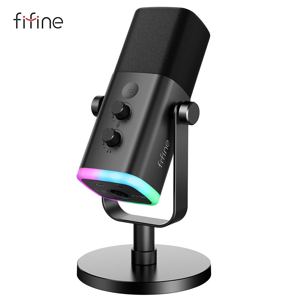 Microfone Dinâmico FIFINE AM8 USB-C e XLR com RGB — imagem 13 de 19