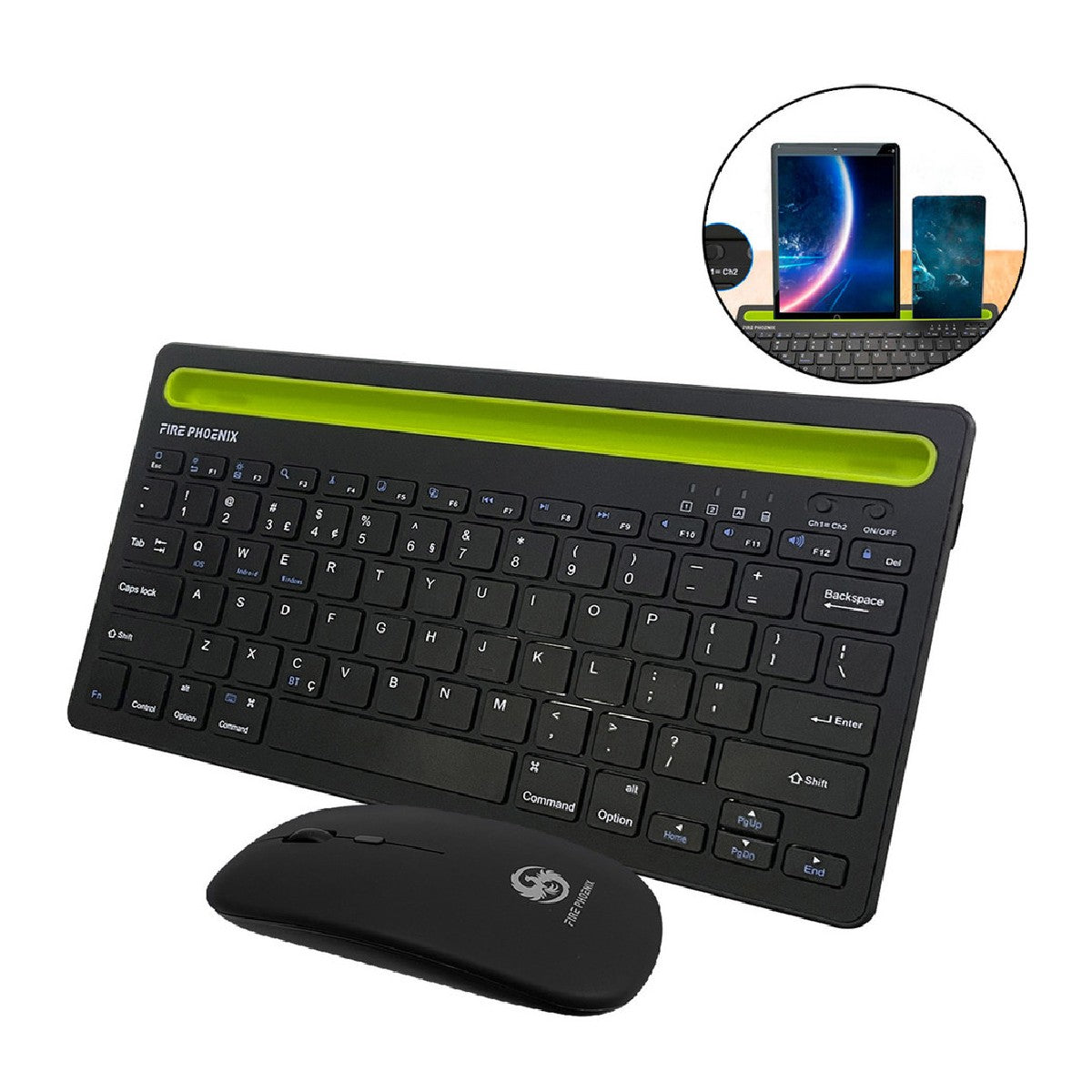 Kit Teclado e Mouse Sem Fio Bluetooth BK-808 Android e iOS — Hive